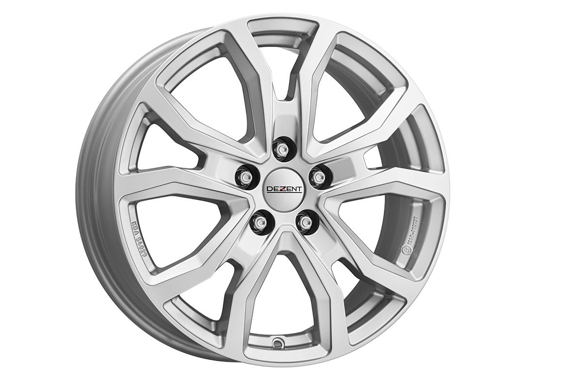Dezent TV Silver 6,5x16 5x108 ET47 CB65.1 Flat 1050 kg TTVZHSA47E