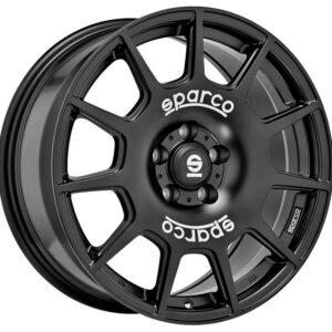 Sparco Terra Matt Black White Lettering 8x18 5x120 ET45 CB65,1 R14 860 kg W29073003P4