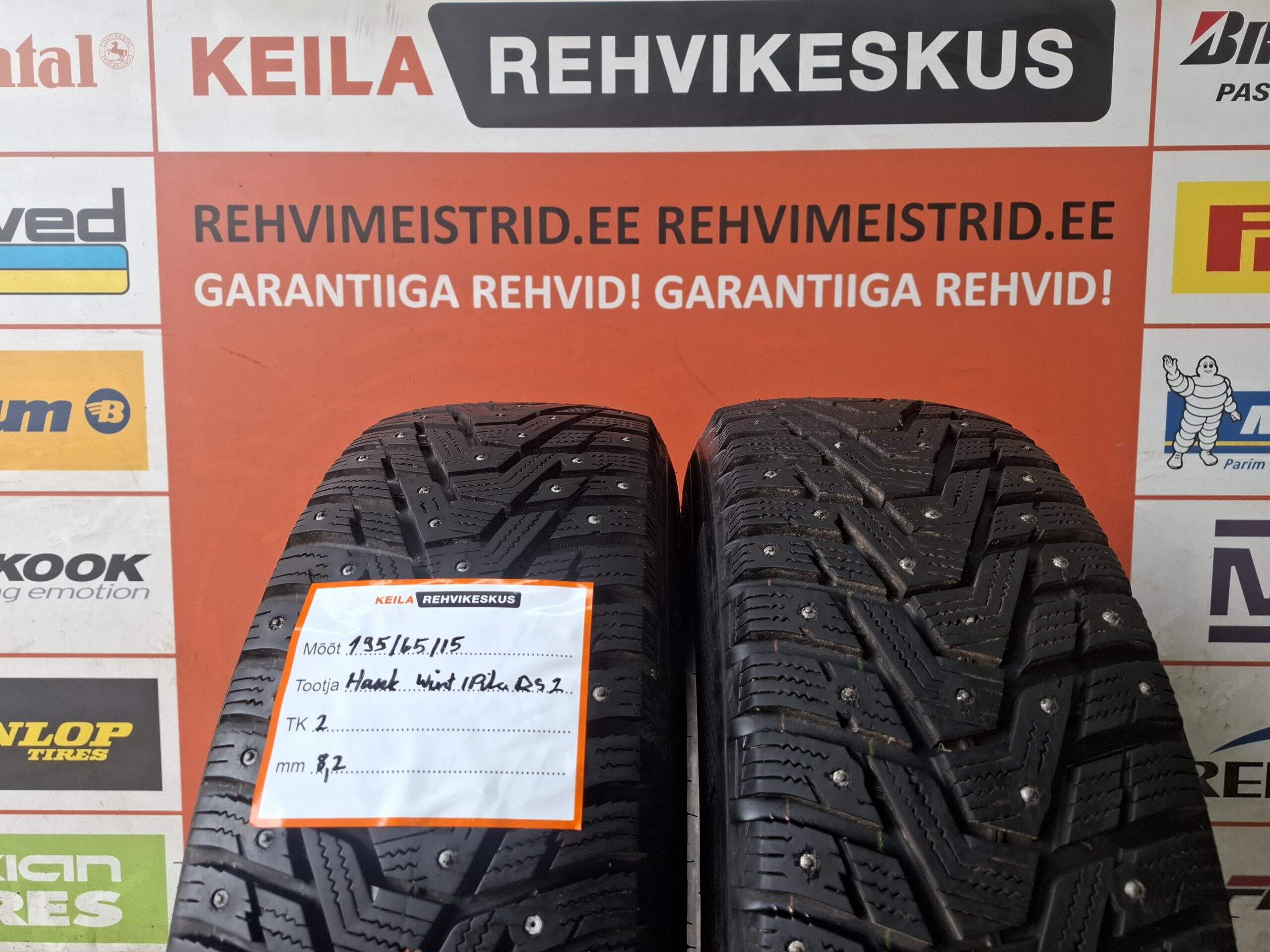 #195/65/15 Hankook Winter IPike RS2