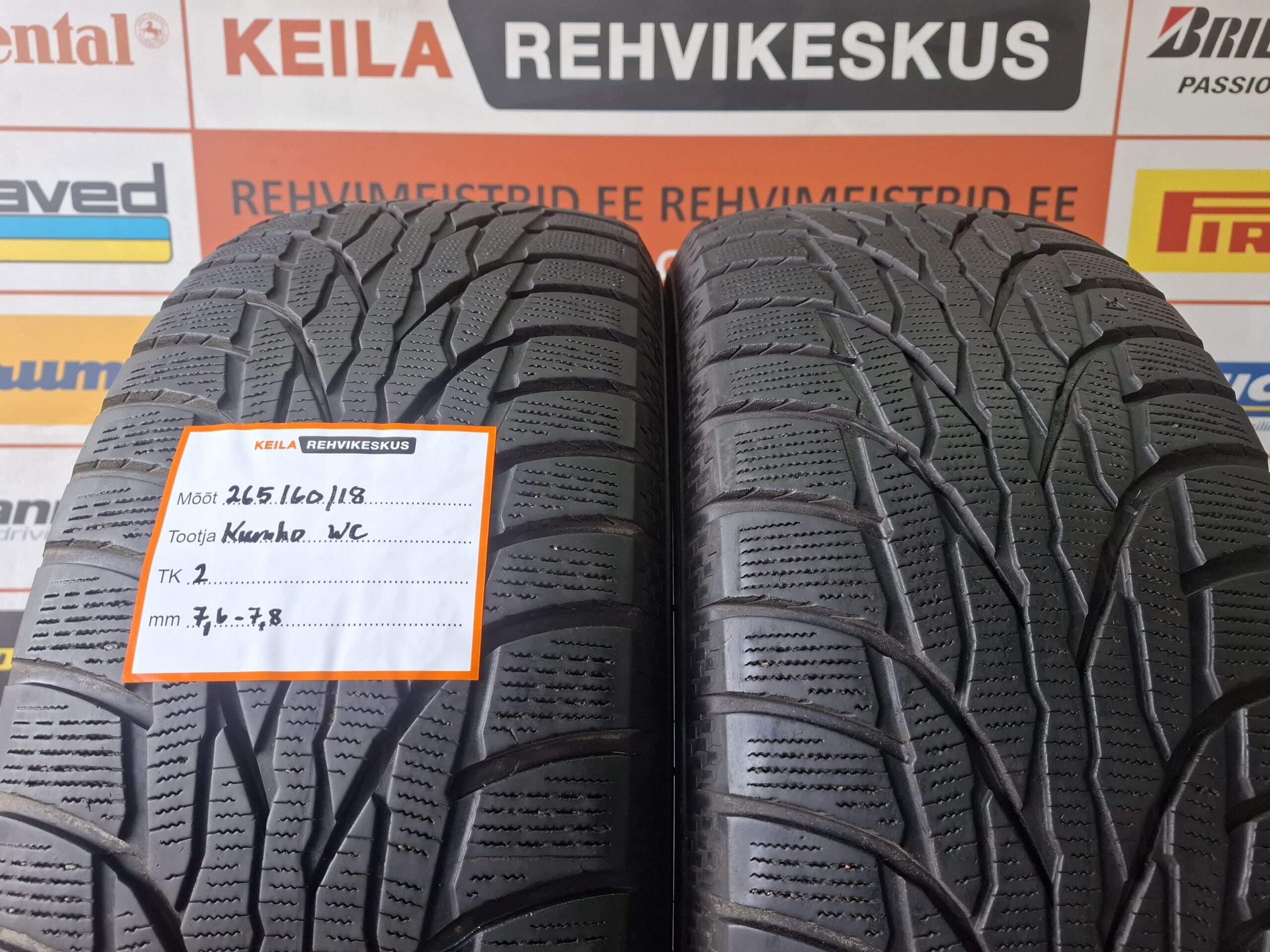 #265/60/18 Kumho WinterContact