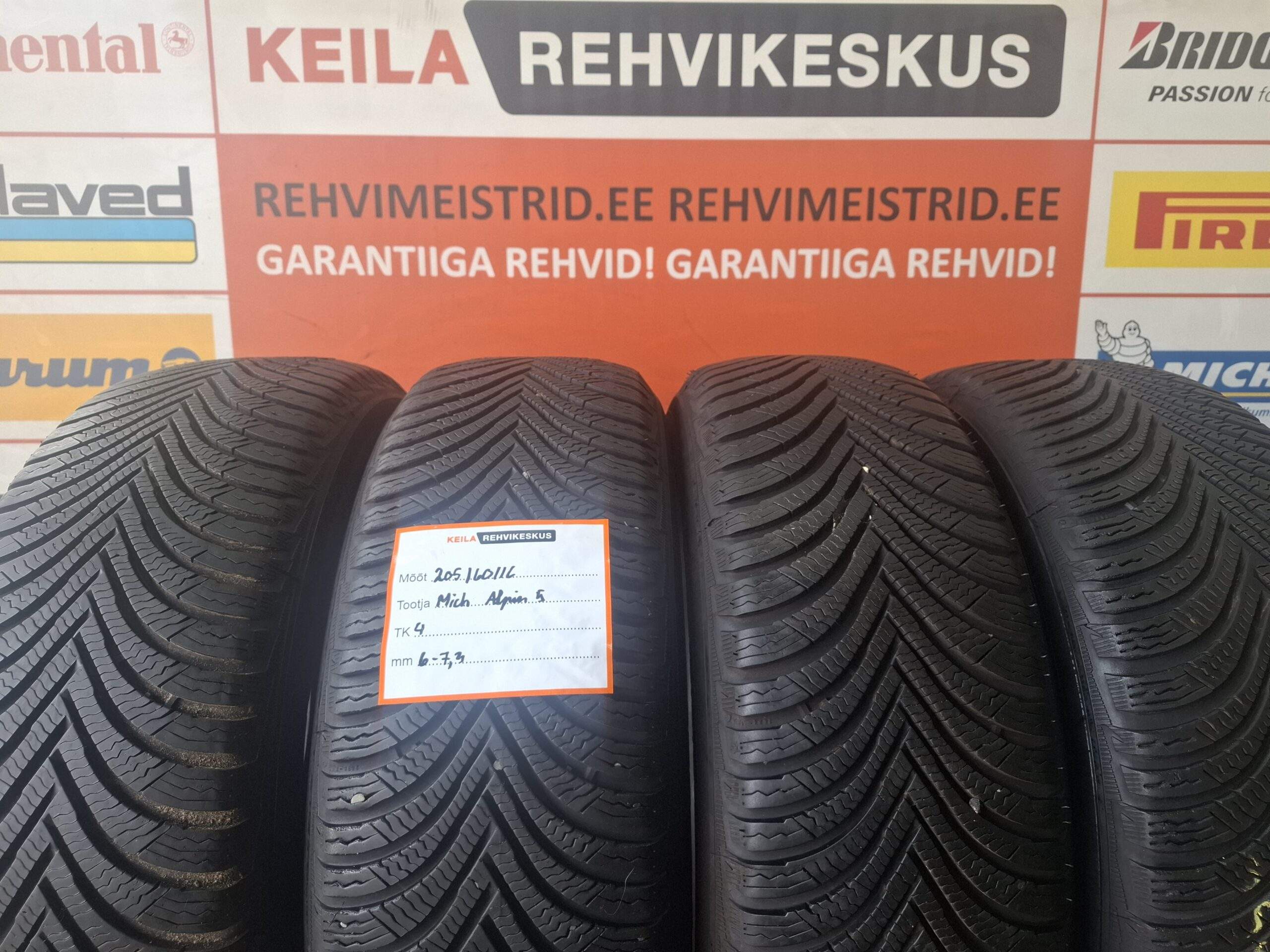 #205/60/16 Michelin Alpin 5