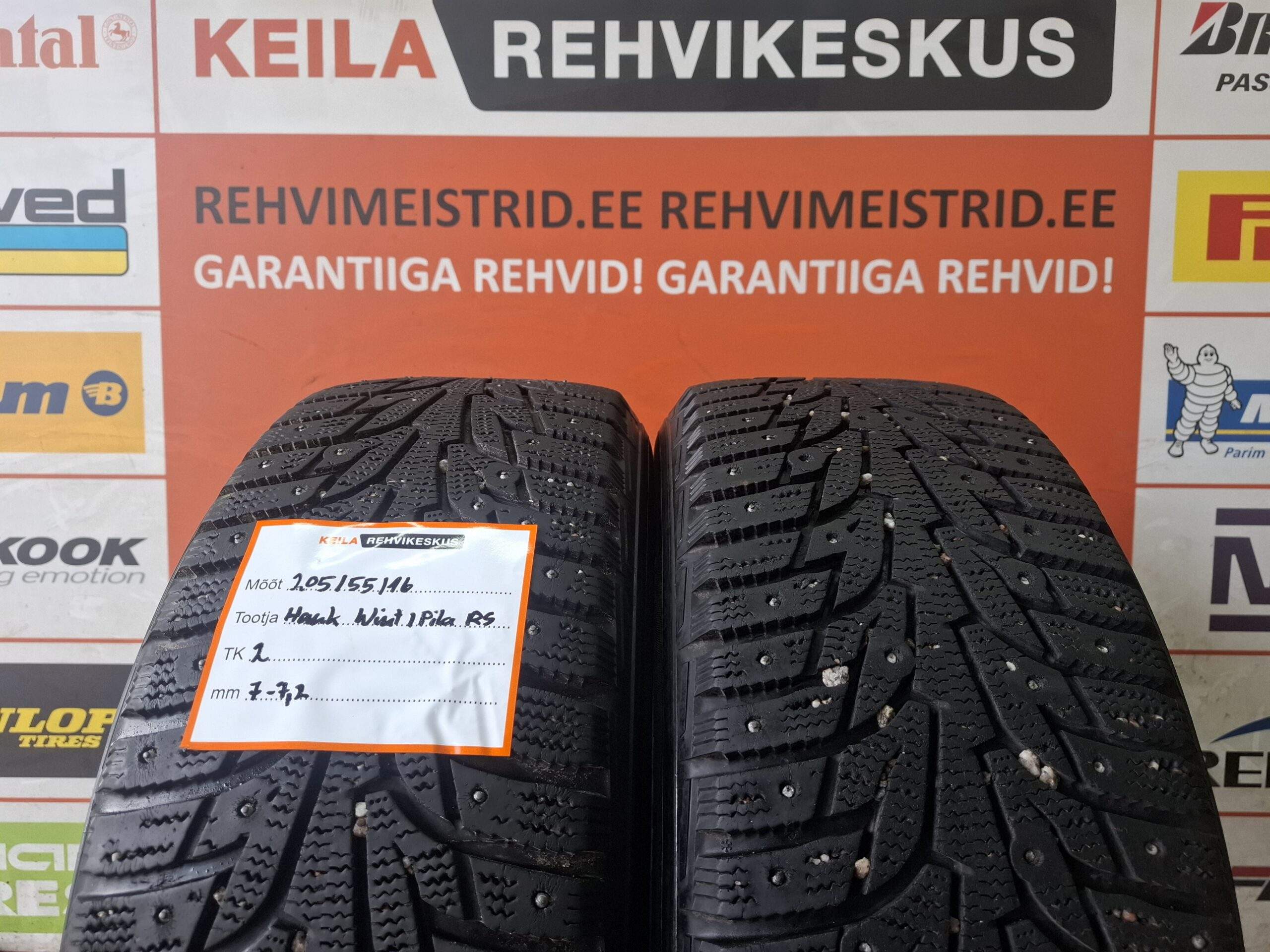 #205/55/16 Hankook Winter IPike RS2