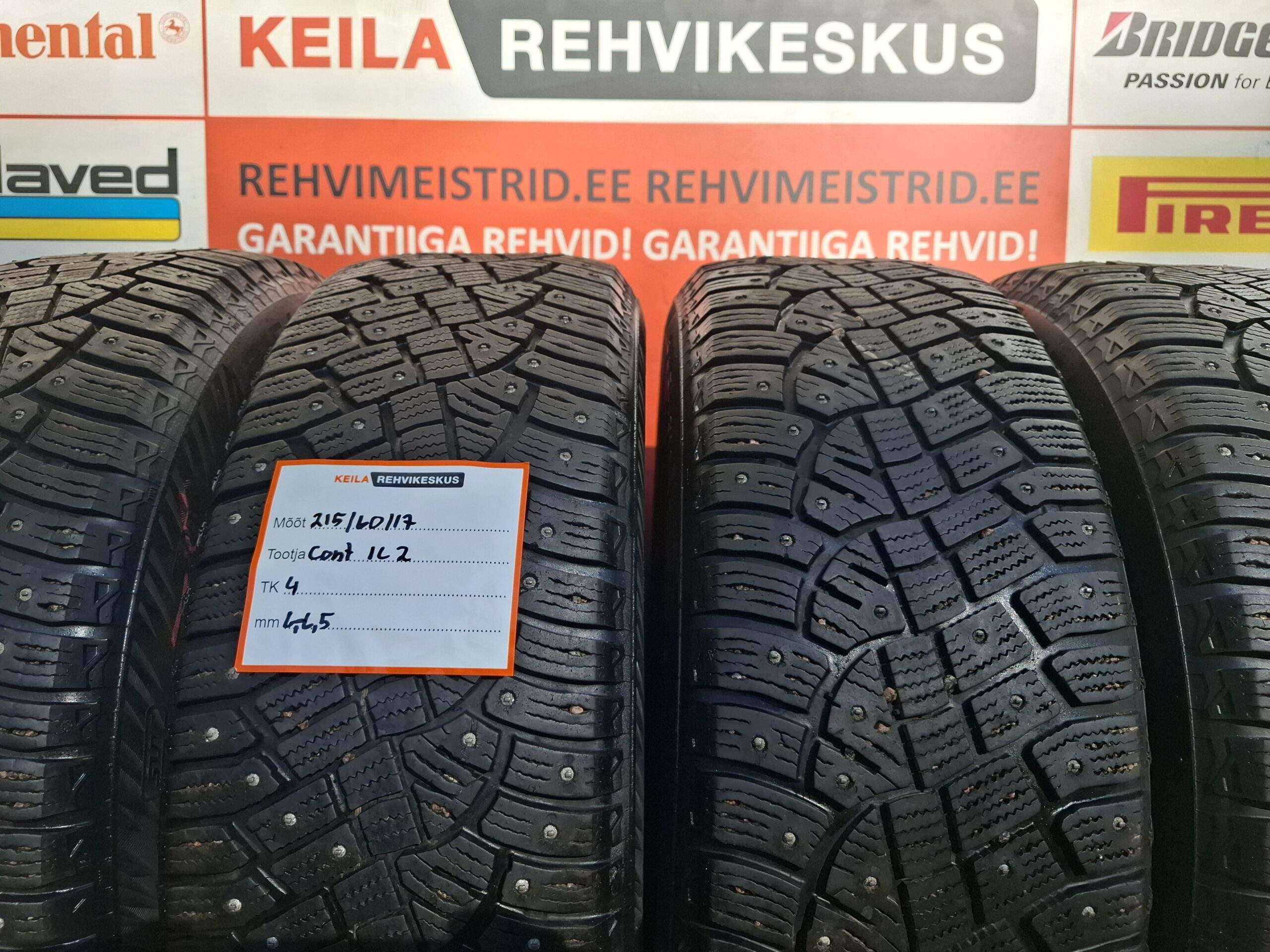 #215/60/17 Continental Ice Contact 2