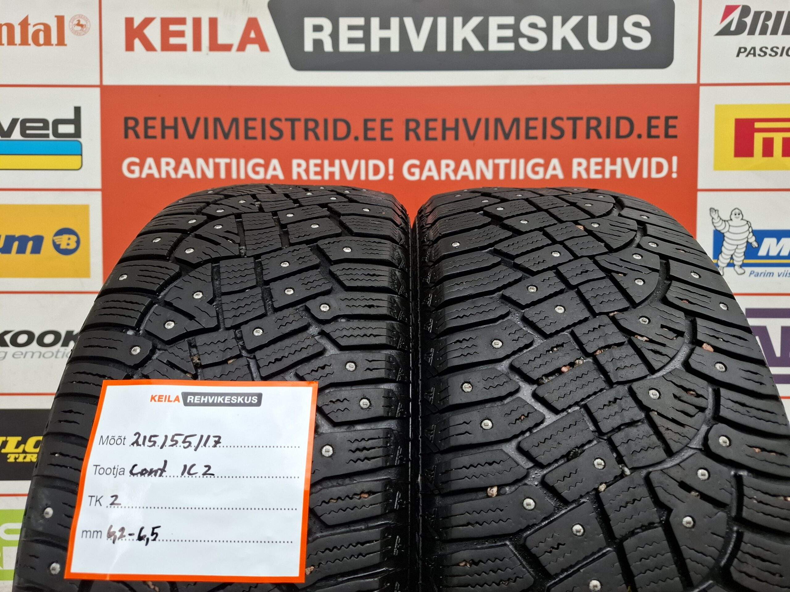 #215/55/17 Continental IceContact 2