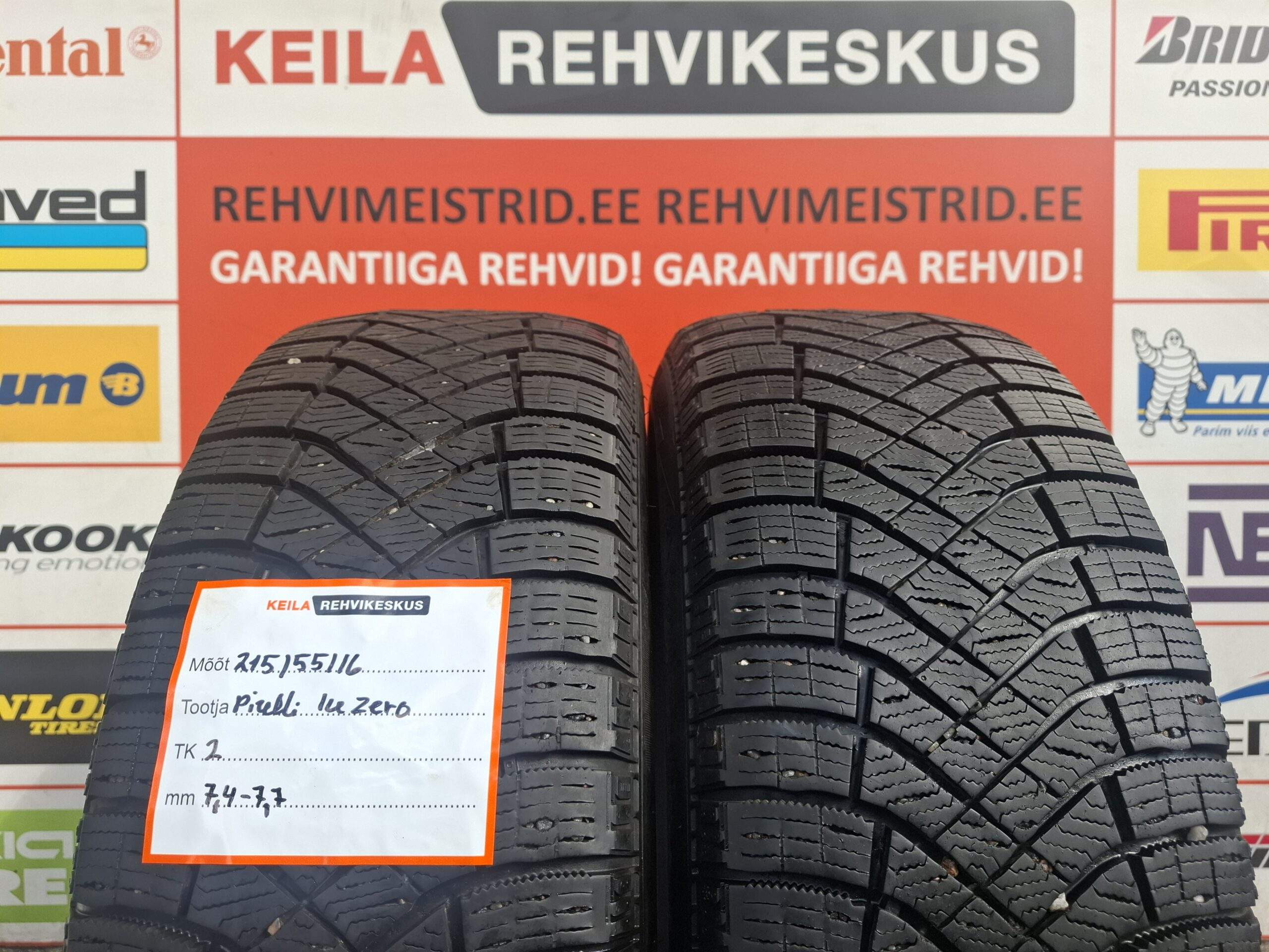 #215/55/16 Pirelli Ice zero