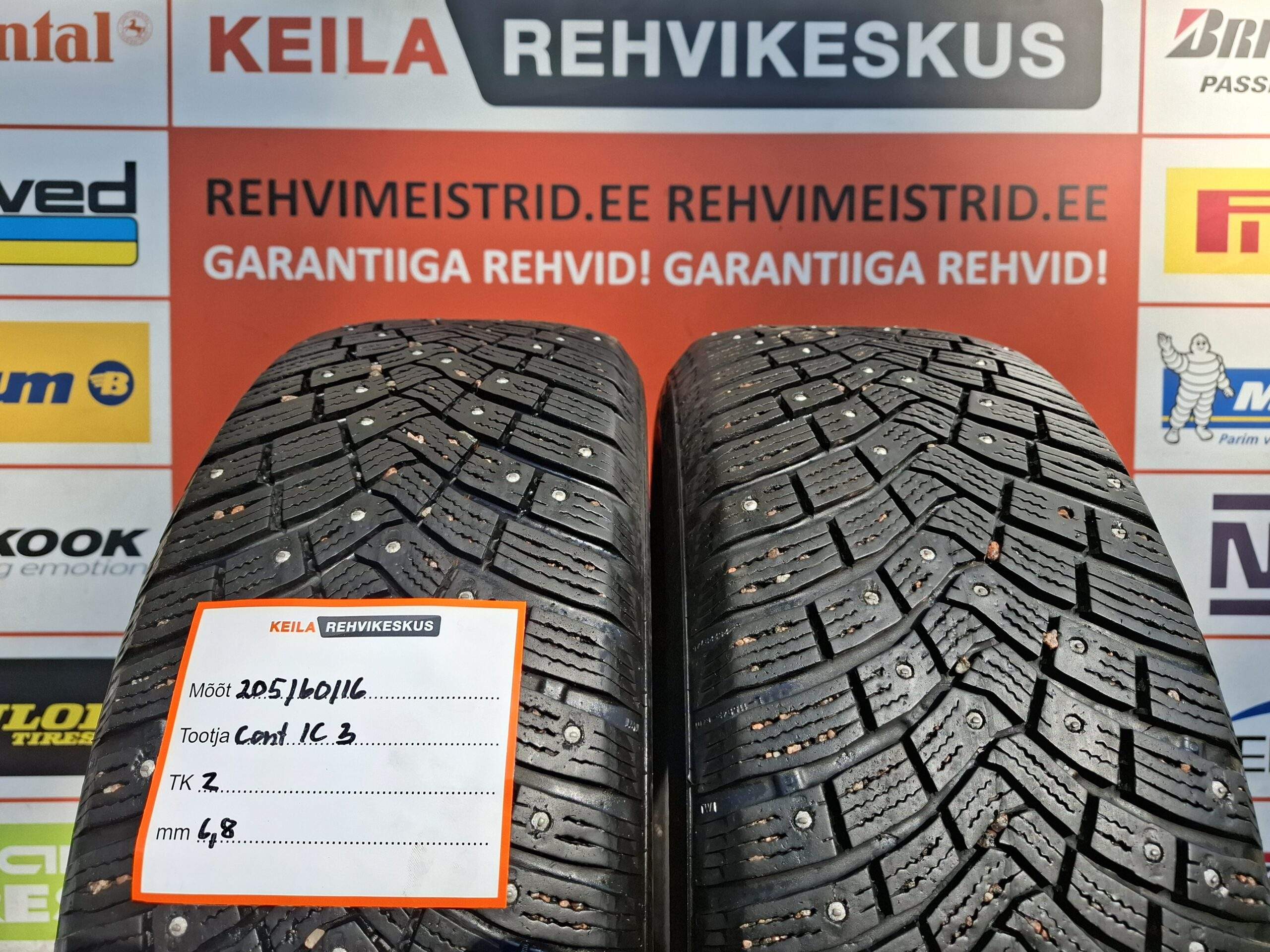 #205/60/16 Continental IceContact 3