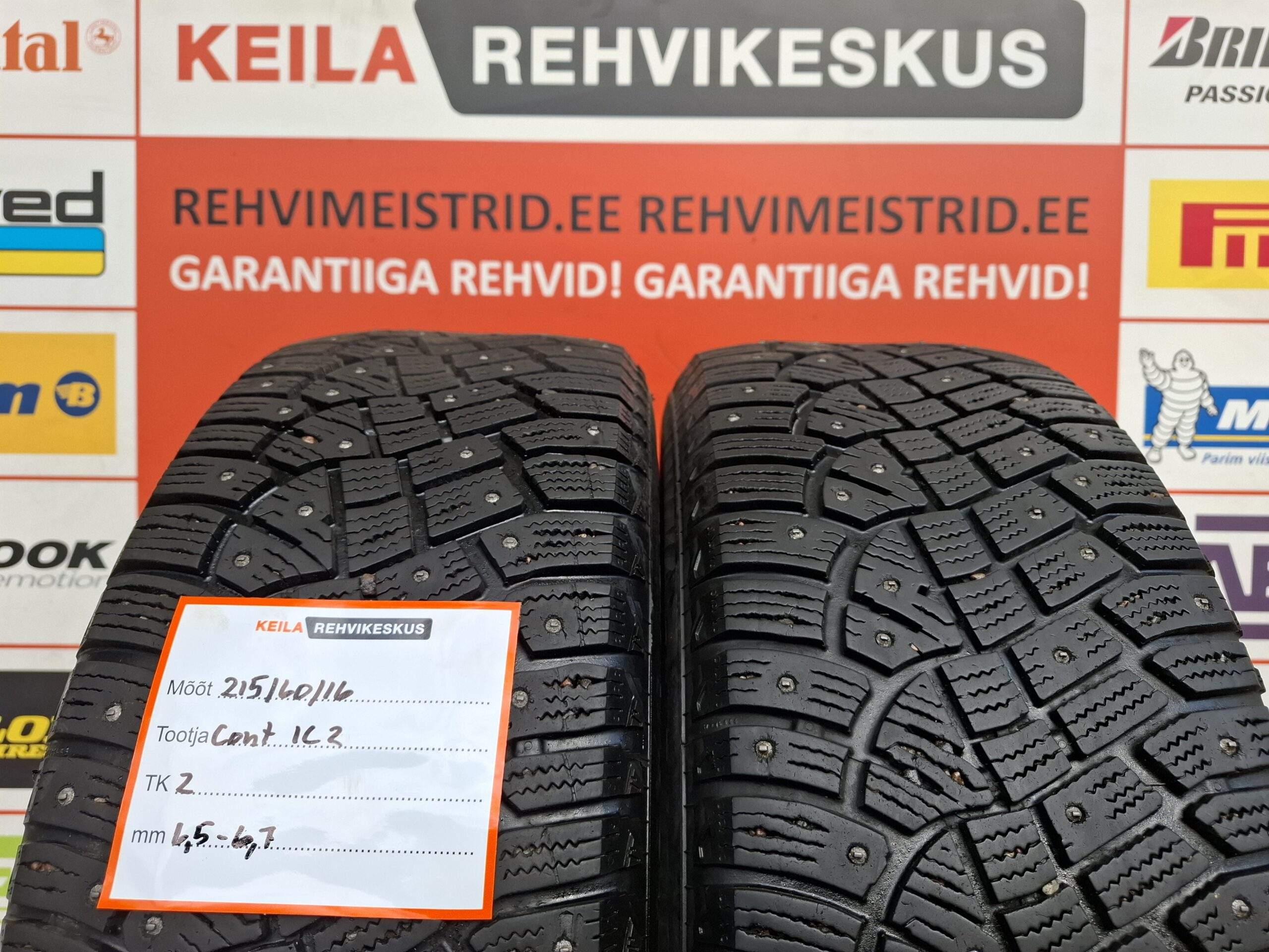 #215/60/16 Continental Ice Contact 2