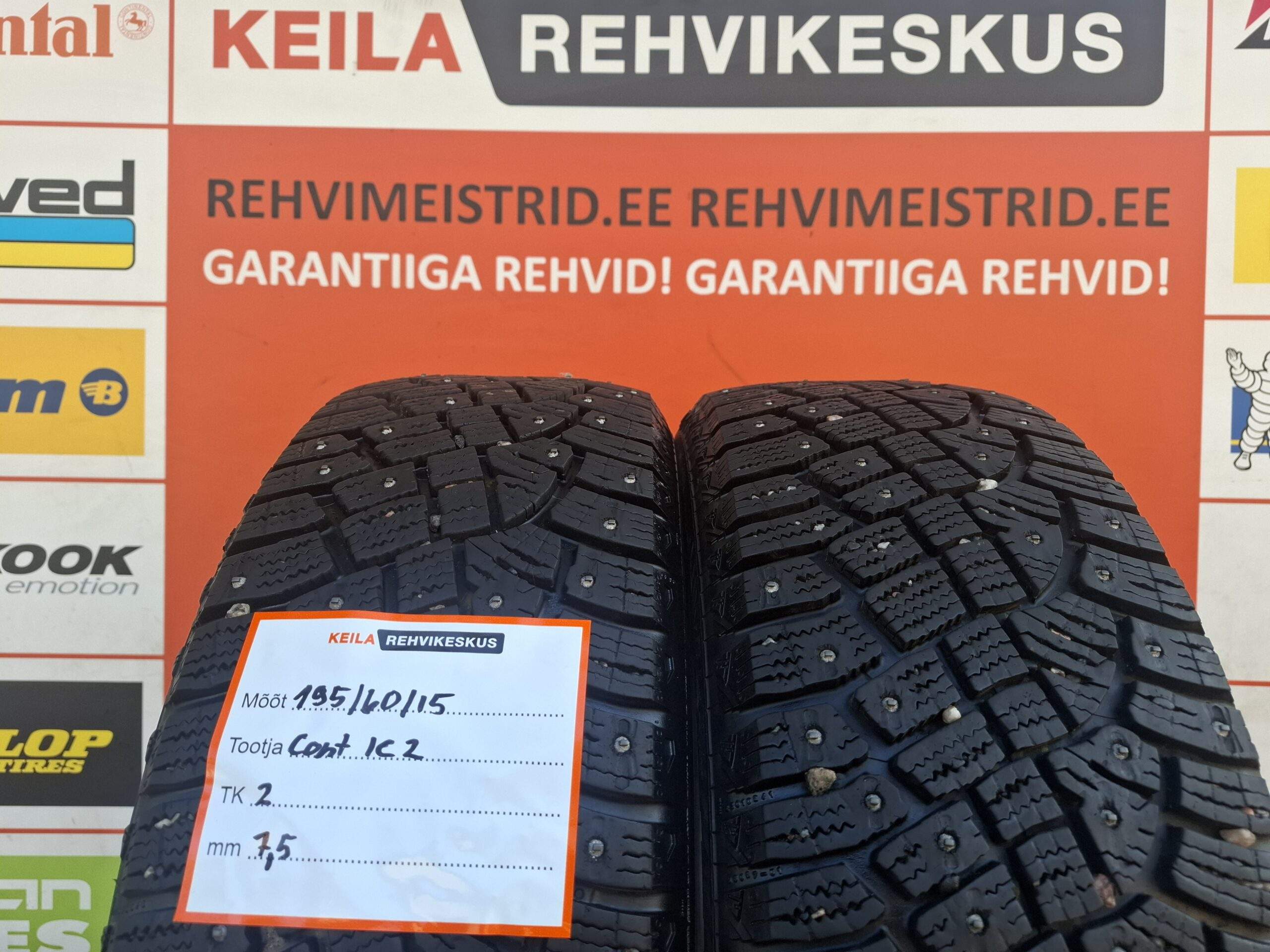 #195/60/15 Continental IceContact 2