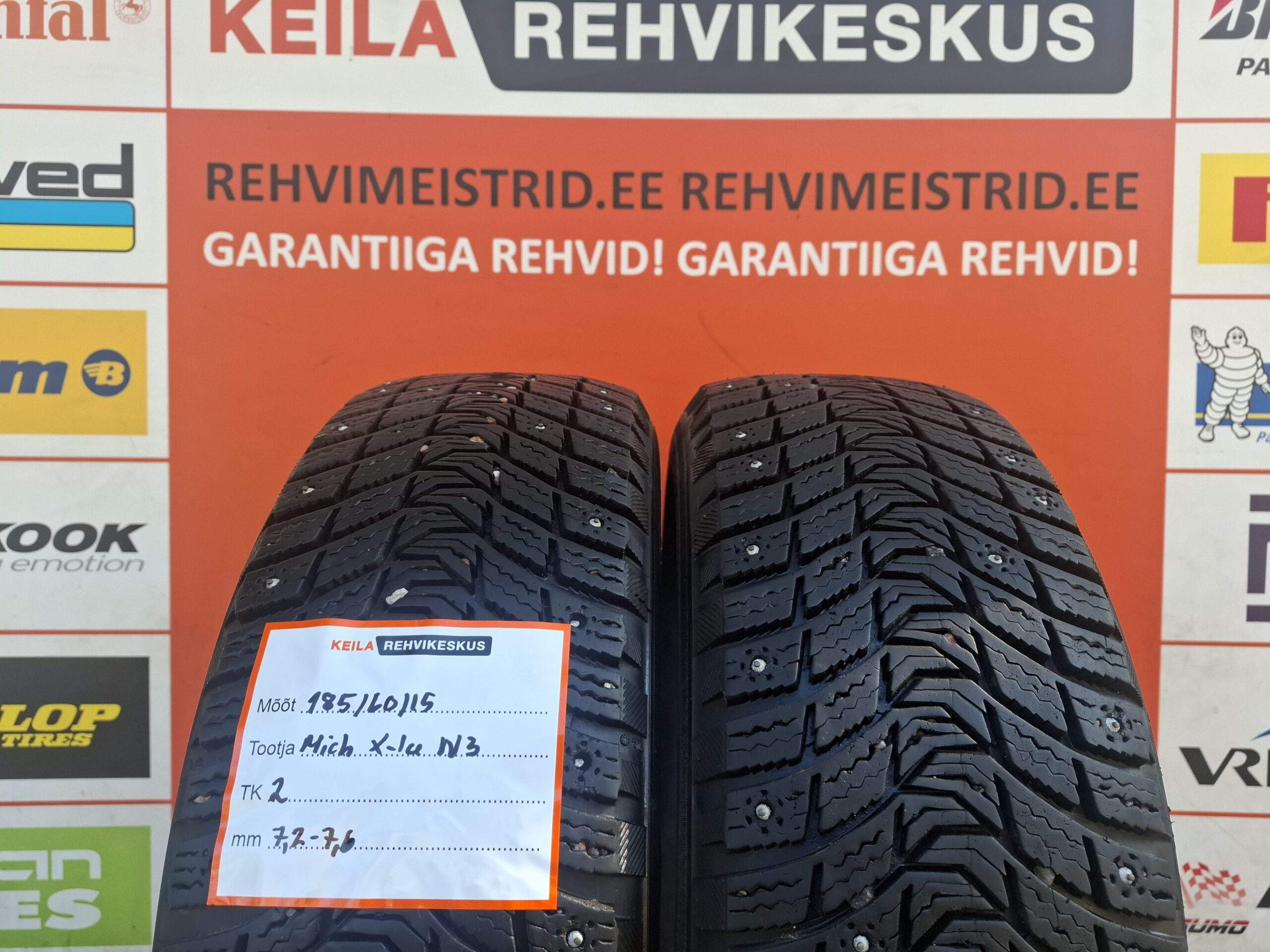 #185/60/15 Michelin X-Ice North 3