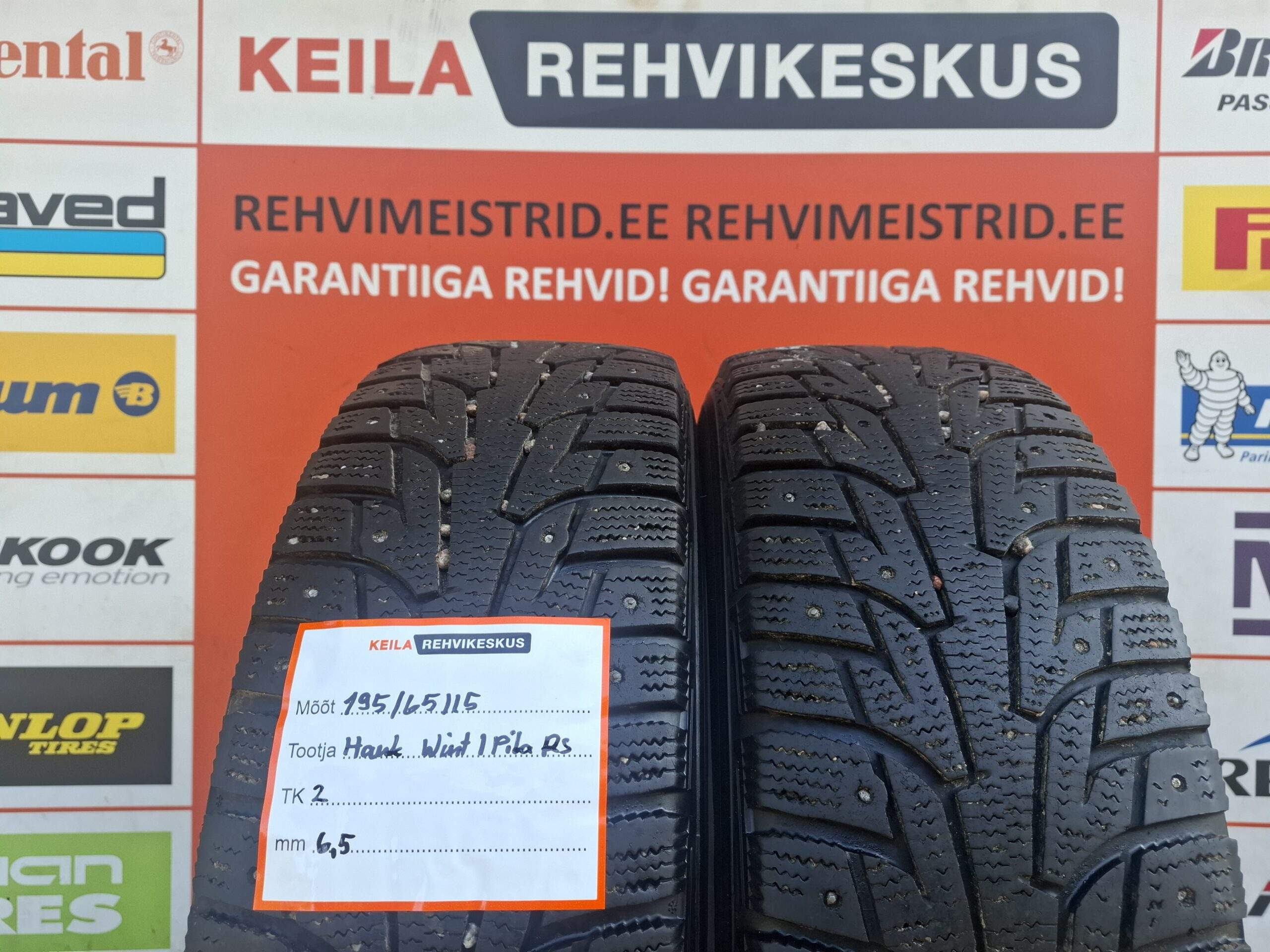 #195/65/15 Hankook Winter IPike RS
