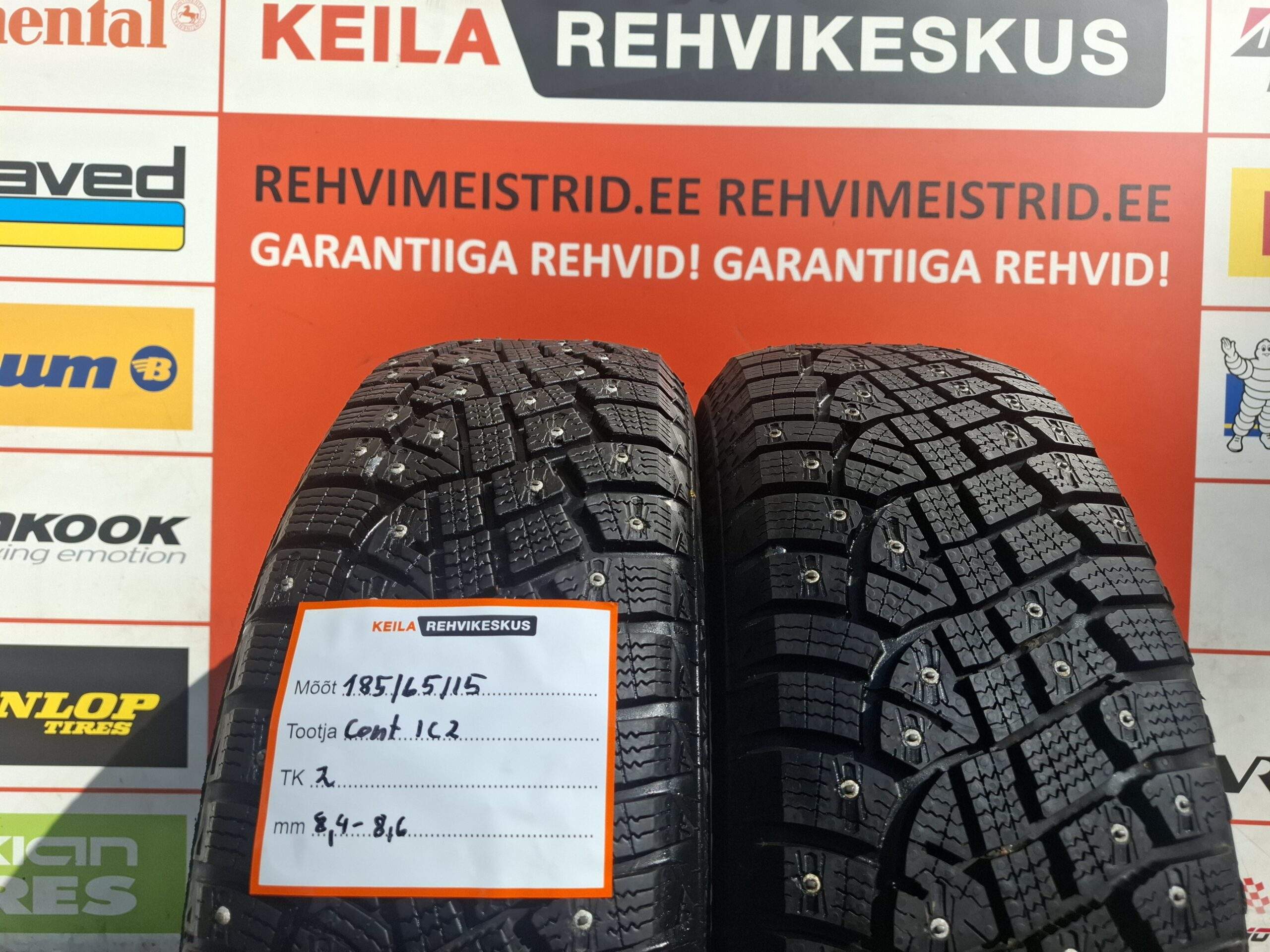 #185/65/15 Continental Ice Contact 2