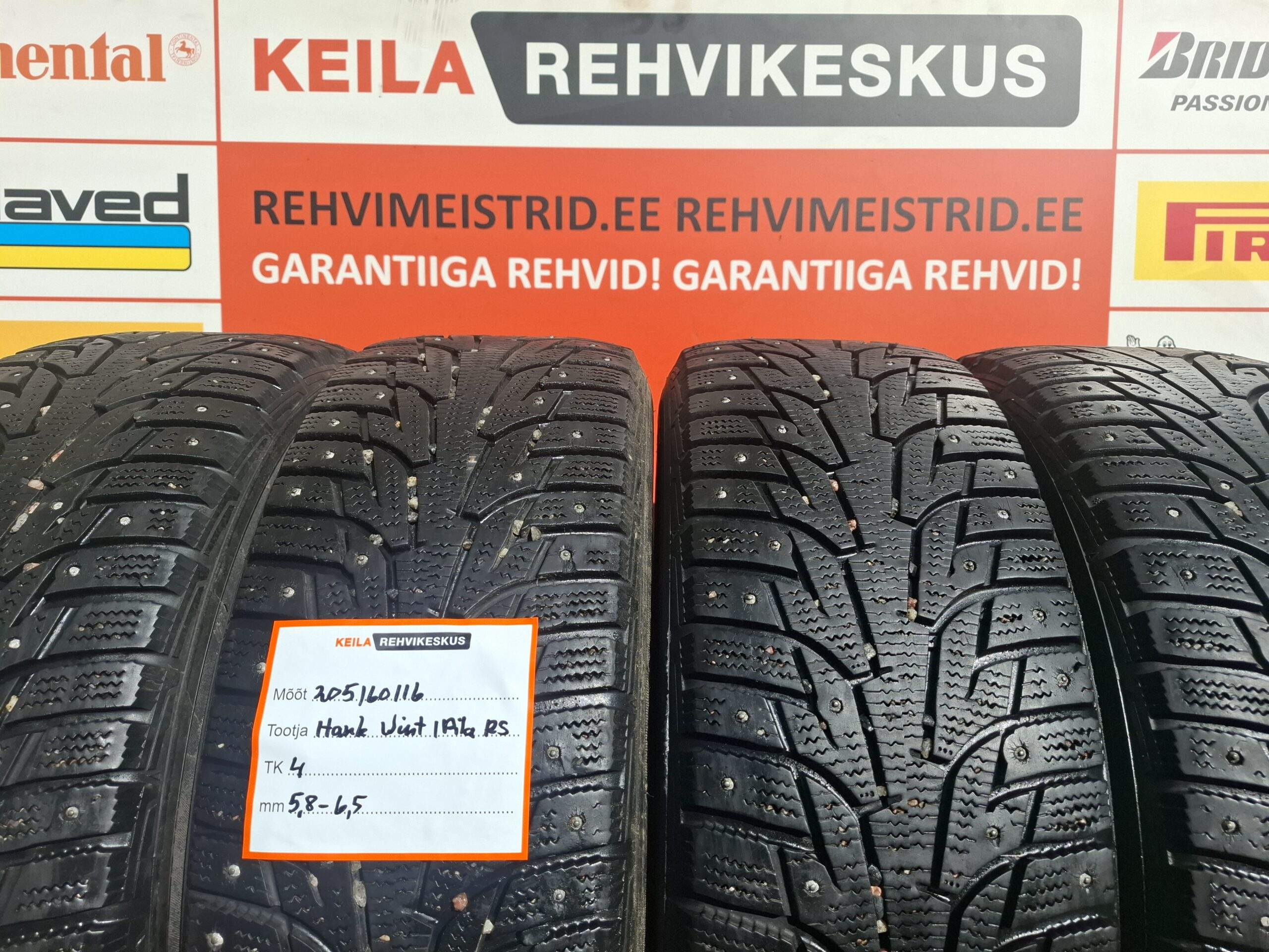 #205/60/16 Hankook Winter IPike RS
