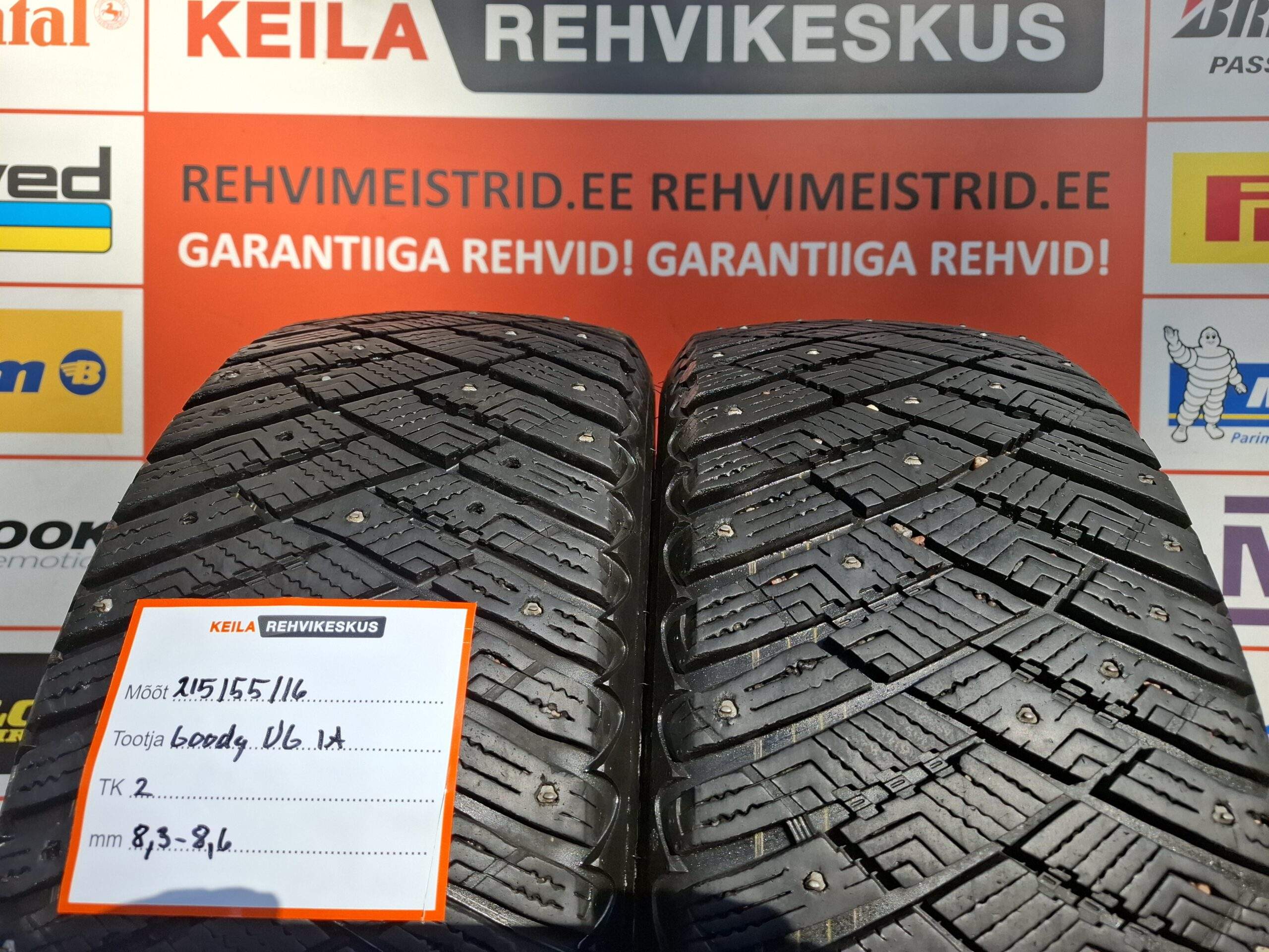 #215/55/16 Goodyear UltraGrip IceArtic