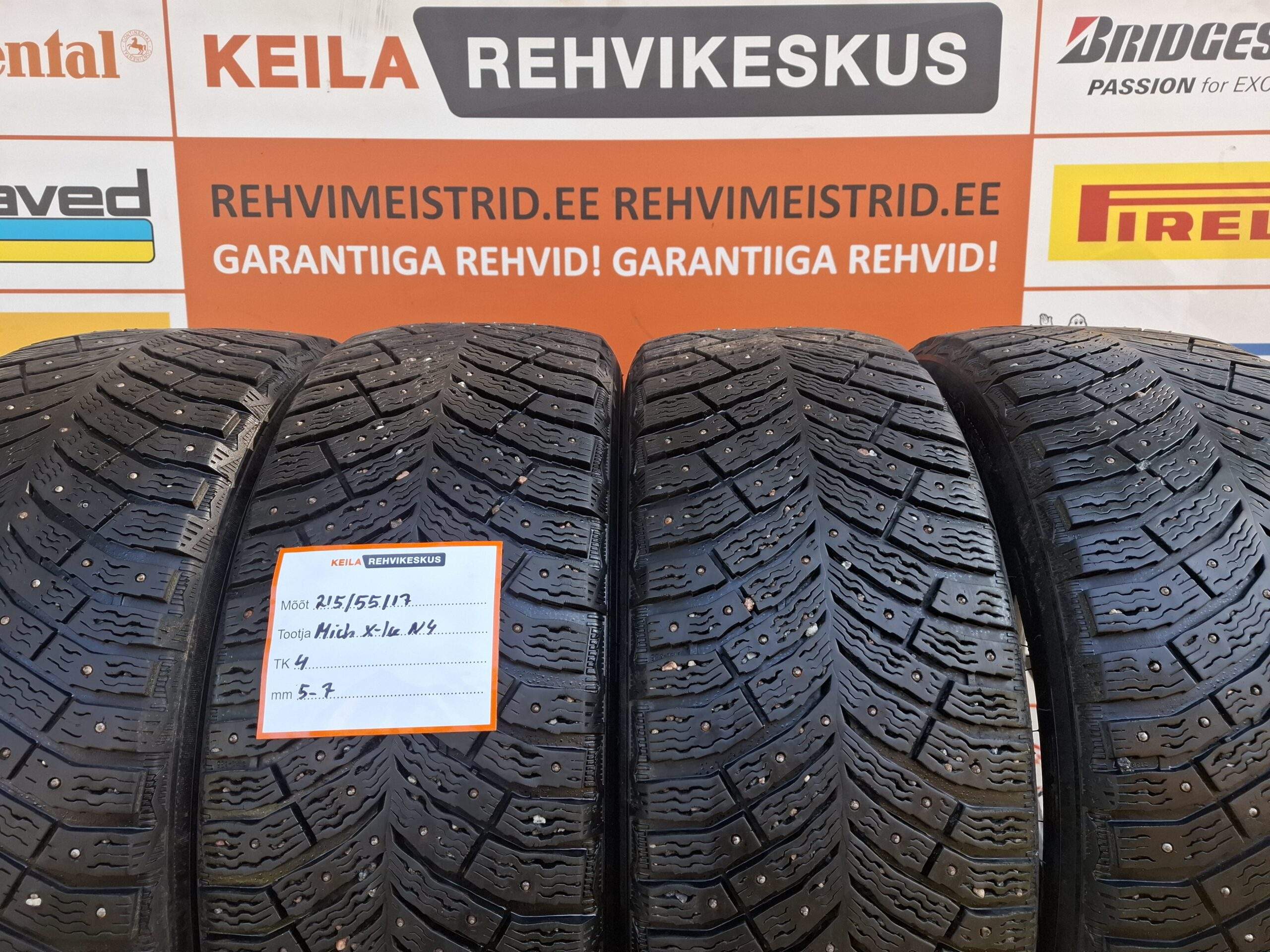 #215/55/17 Michelin X- Ice North 4