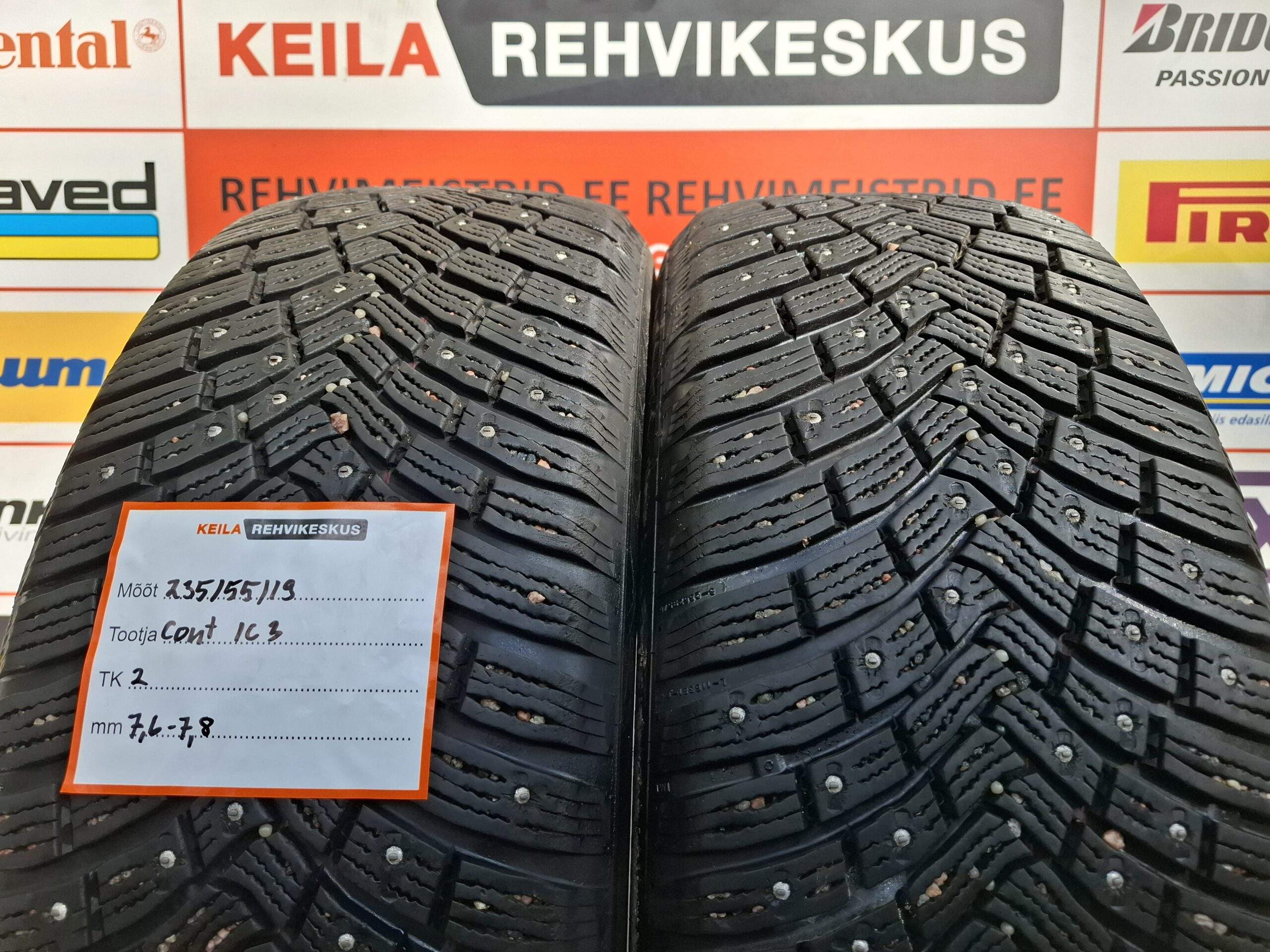#235/55/19 Continental IceContact 3