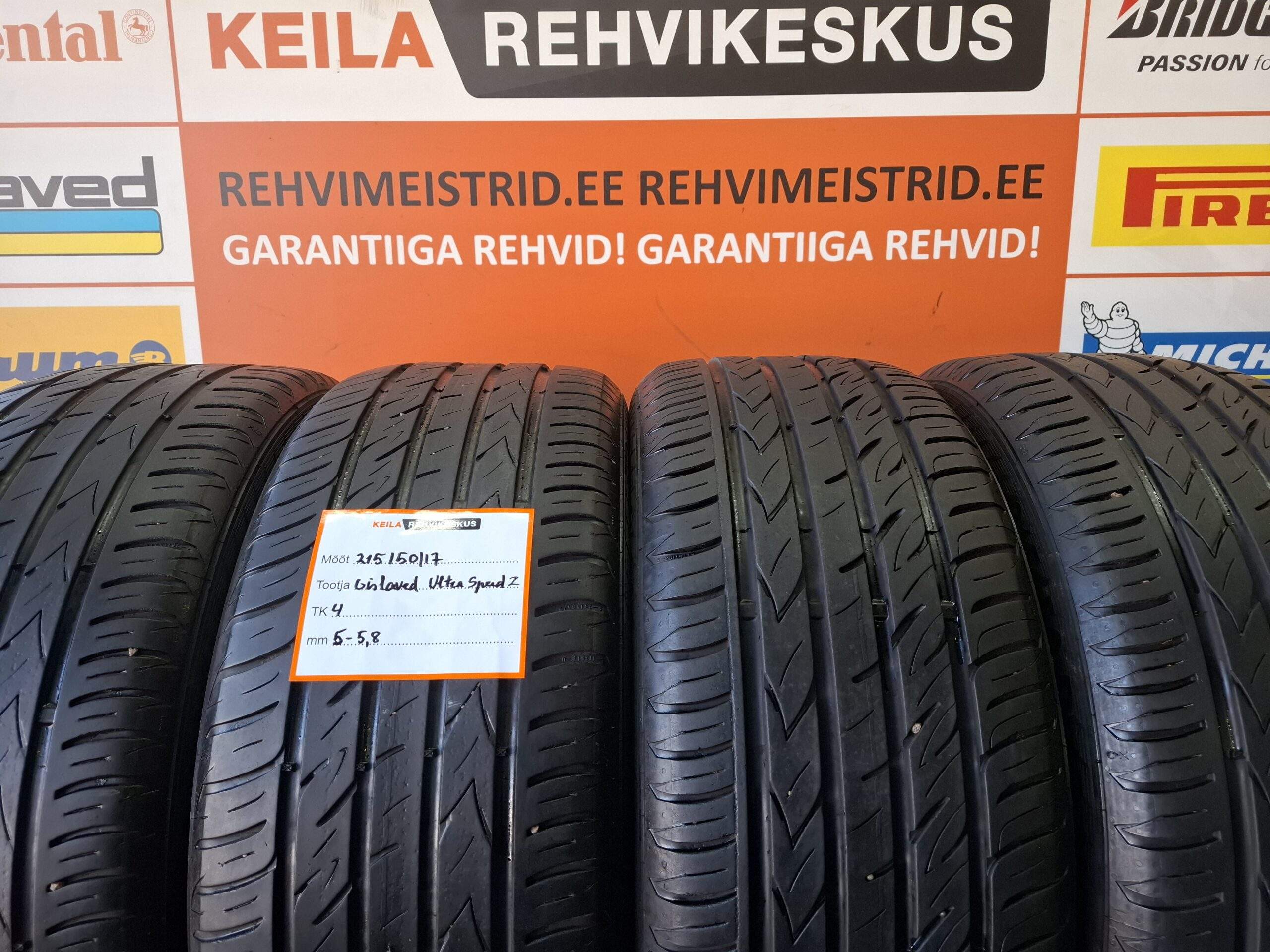 #215/50/17 Gislaved Ultraspeed 2