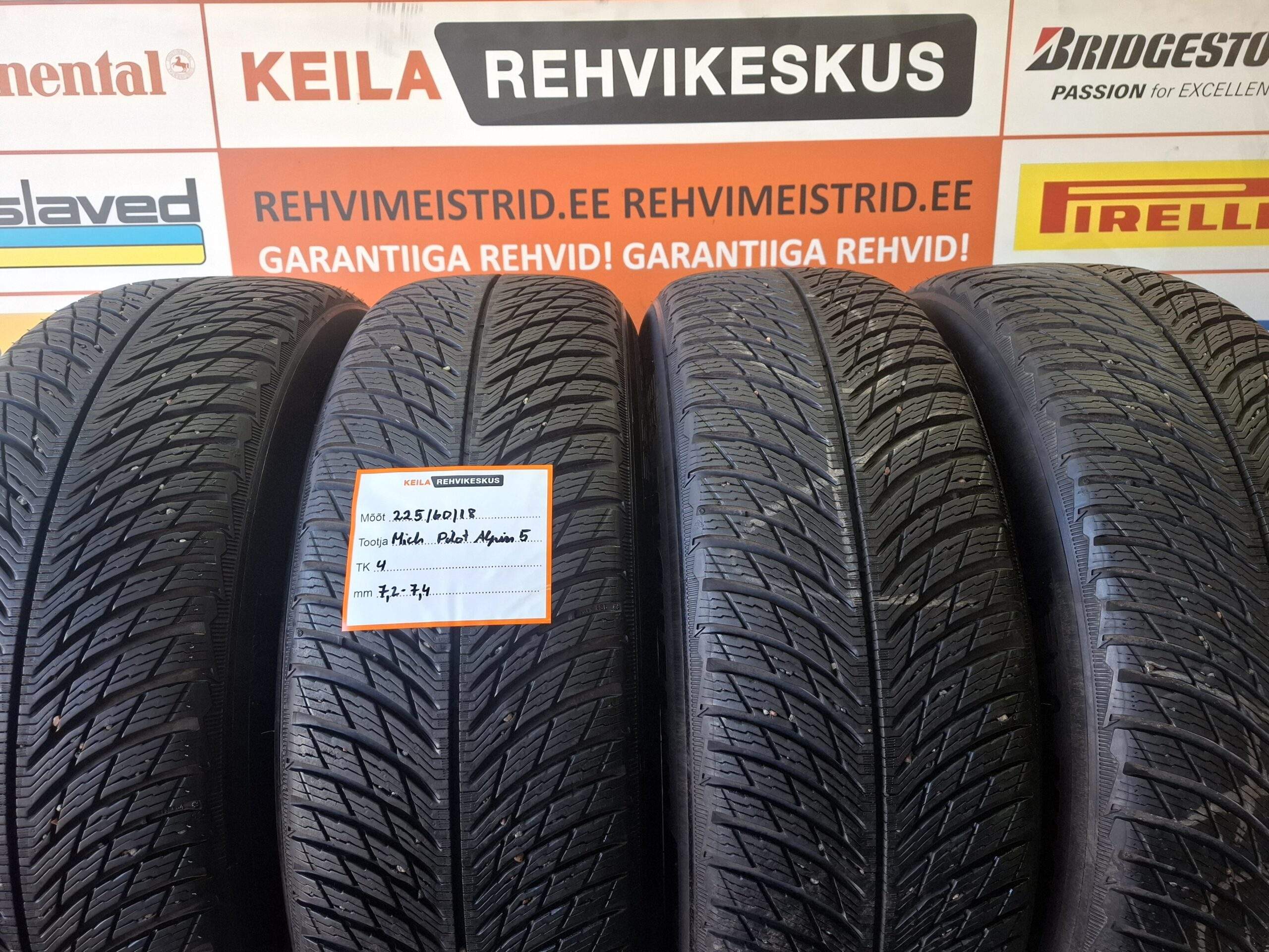 #225/60/18 Michelin Pilot Alpin 5
