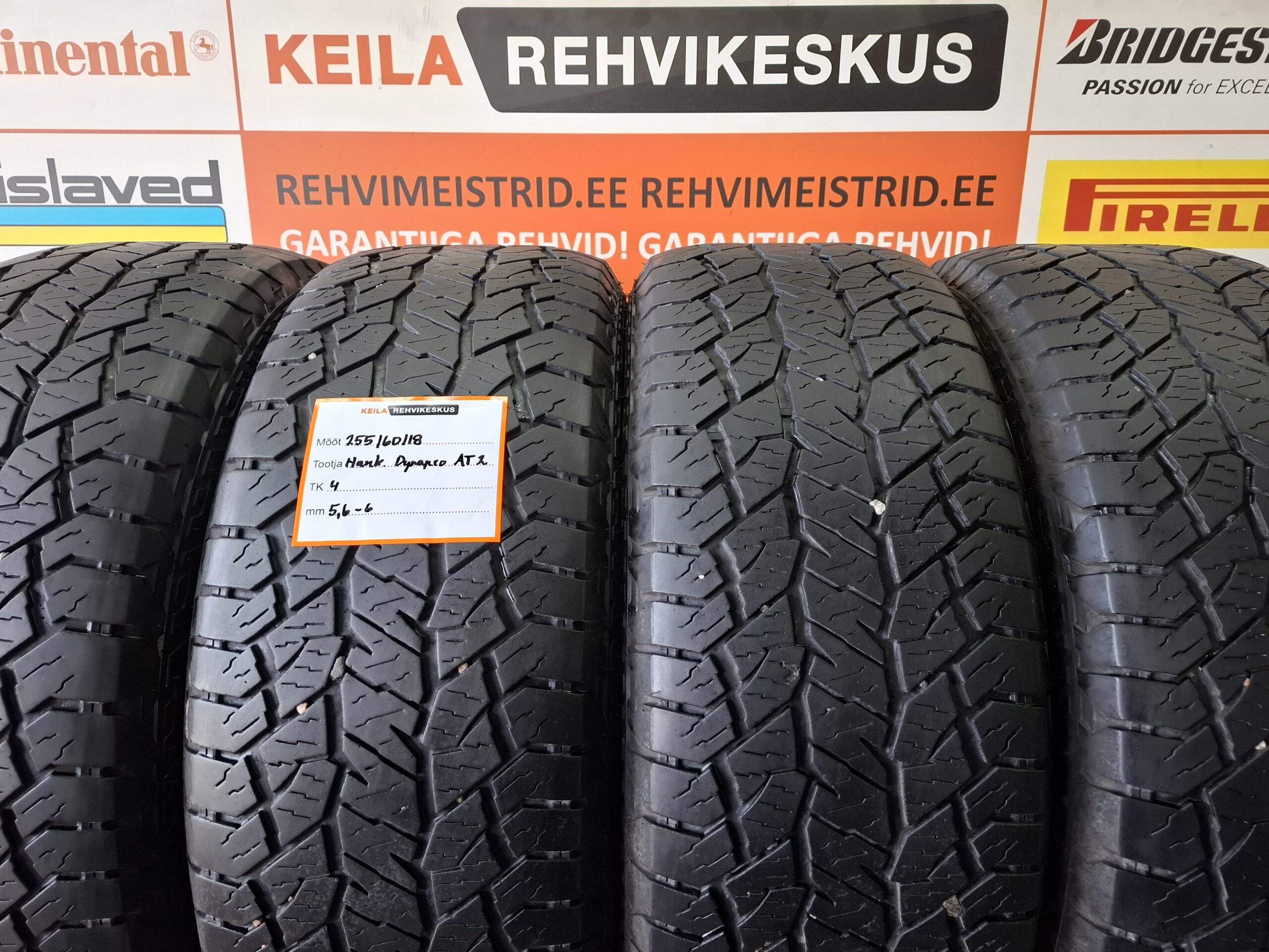 #255/60/18 Hankook Dynapro A/T2