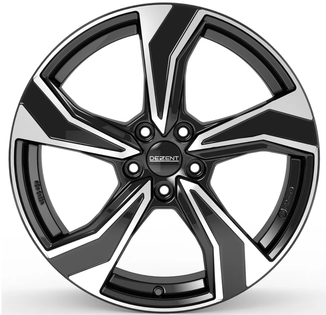 Dezent KB dark Black/polished 6,5x17 5x100 ET39 CB57,1 R13 690 kg TKB96BP39E