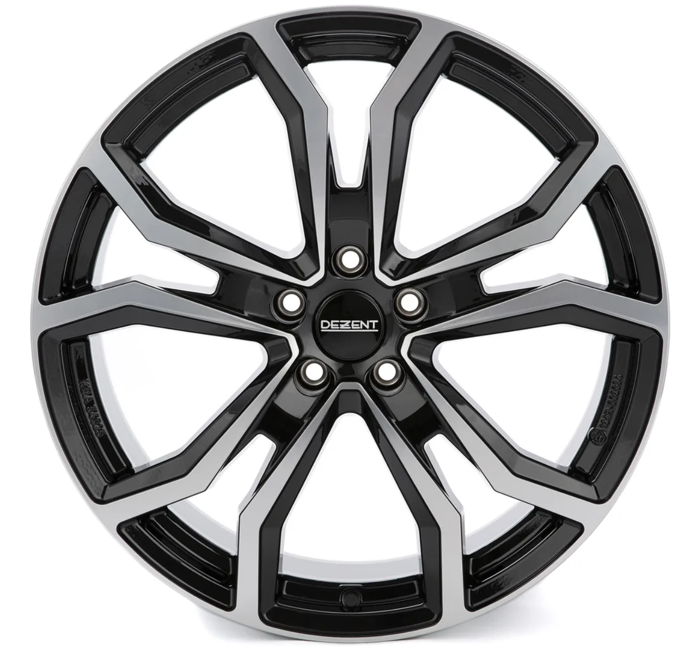 Dezent TV dark Black/polished 7x17 5x114.3 ET45 CB66,1 60° 1050 kg TTVY0BP45